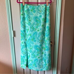 Vintage Bentley Arbuckle Paisley Midi Skirt Size 8